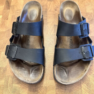 Birkenstock Arizona Sandals Men’s 43 Black Leather